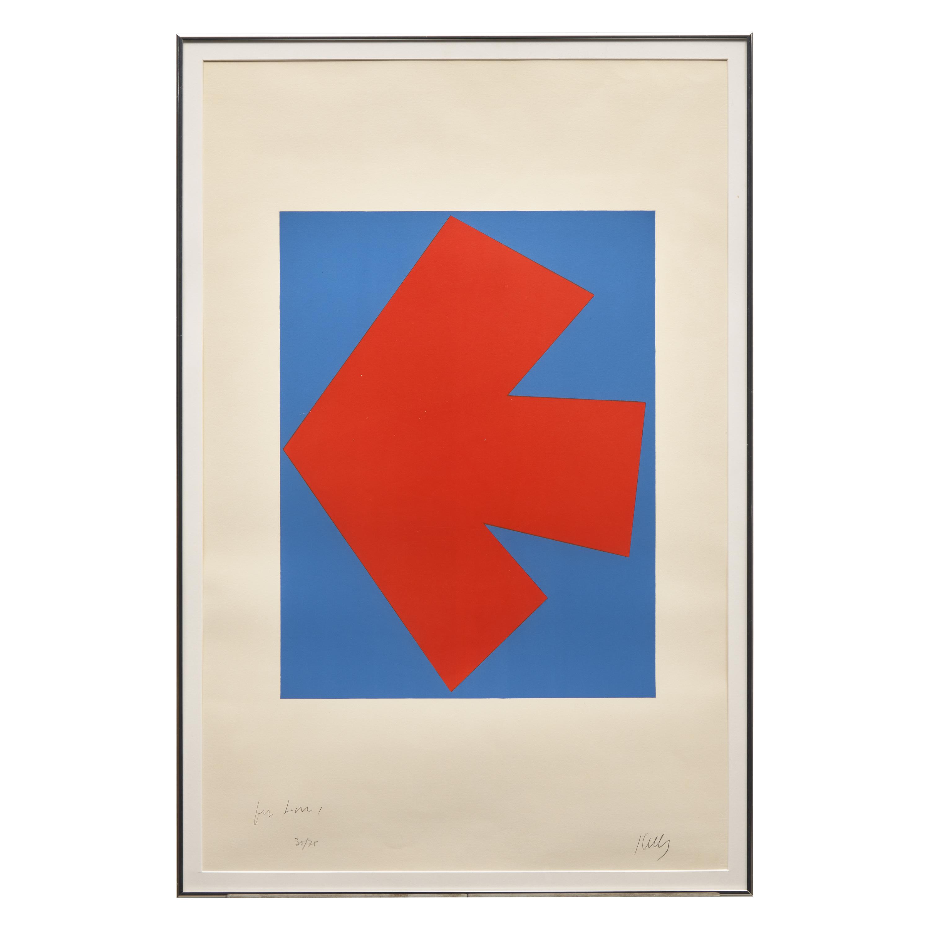 Ellsworth Kelly (American, 1923–2015) — Orange over Blue (from Suite of Twenty-Seven Color Lithographs ), 1964-65