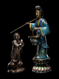 Two Chinese Figures of Female Immortals