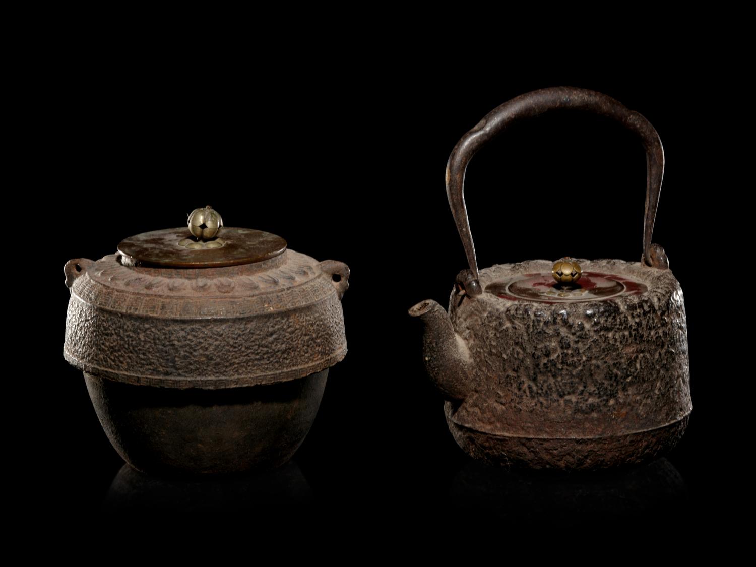 Five Japanese Cast Iron Tea Wares