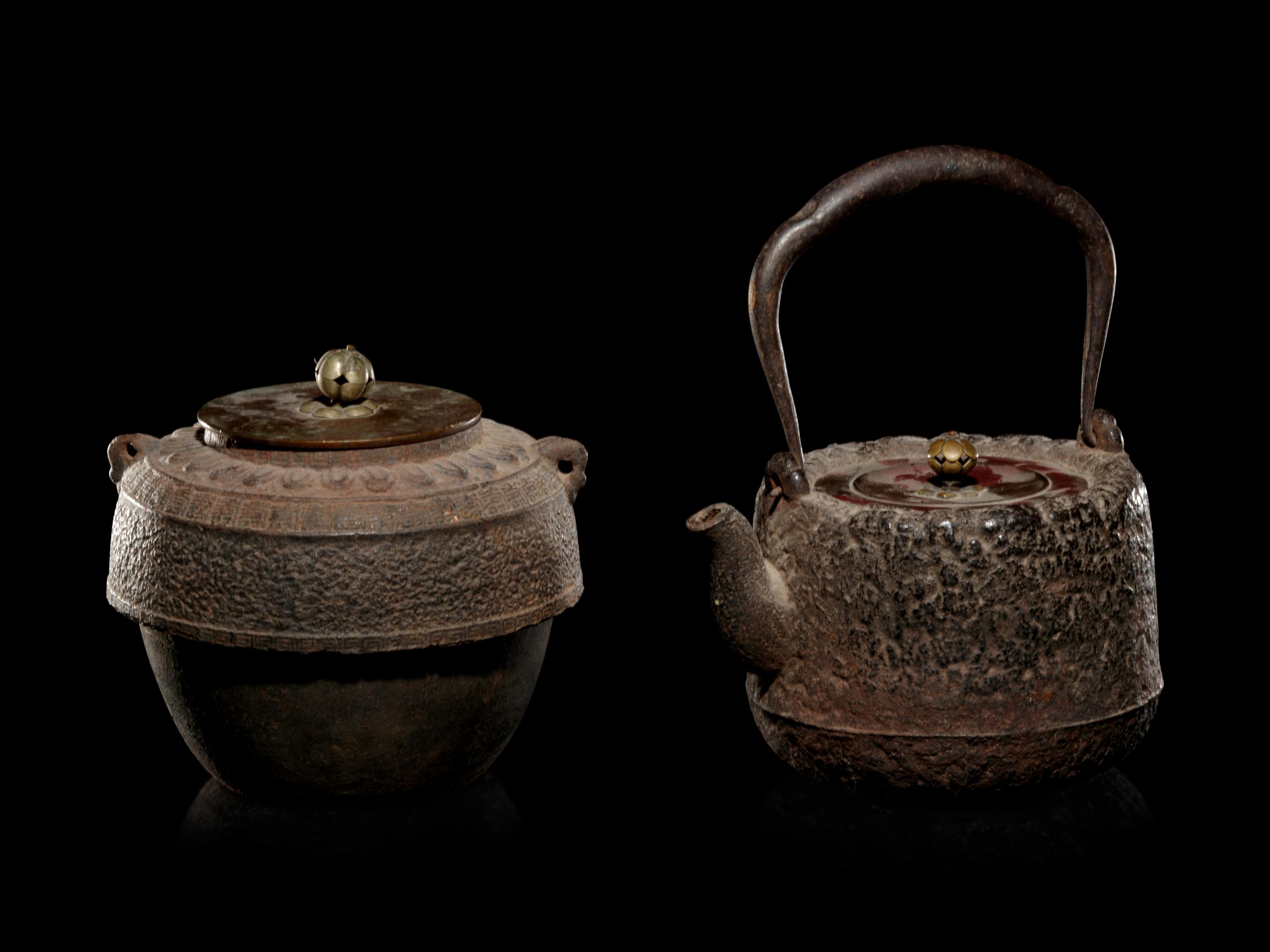 Five Japanese Cast Iron Tea Wares