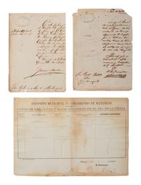 [ENSLAVEMENT & ABOLITION]. A group of 29 assorted Cuban documents, some involving enslaved persons.