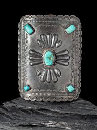 Navajo Silver and Turquoise Ketoh