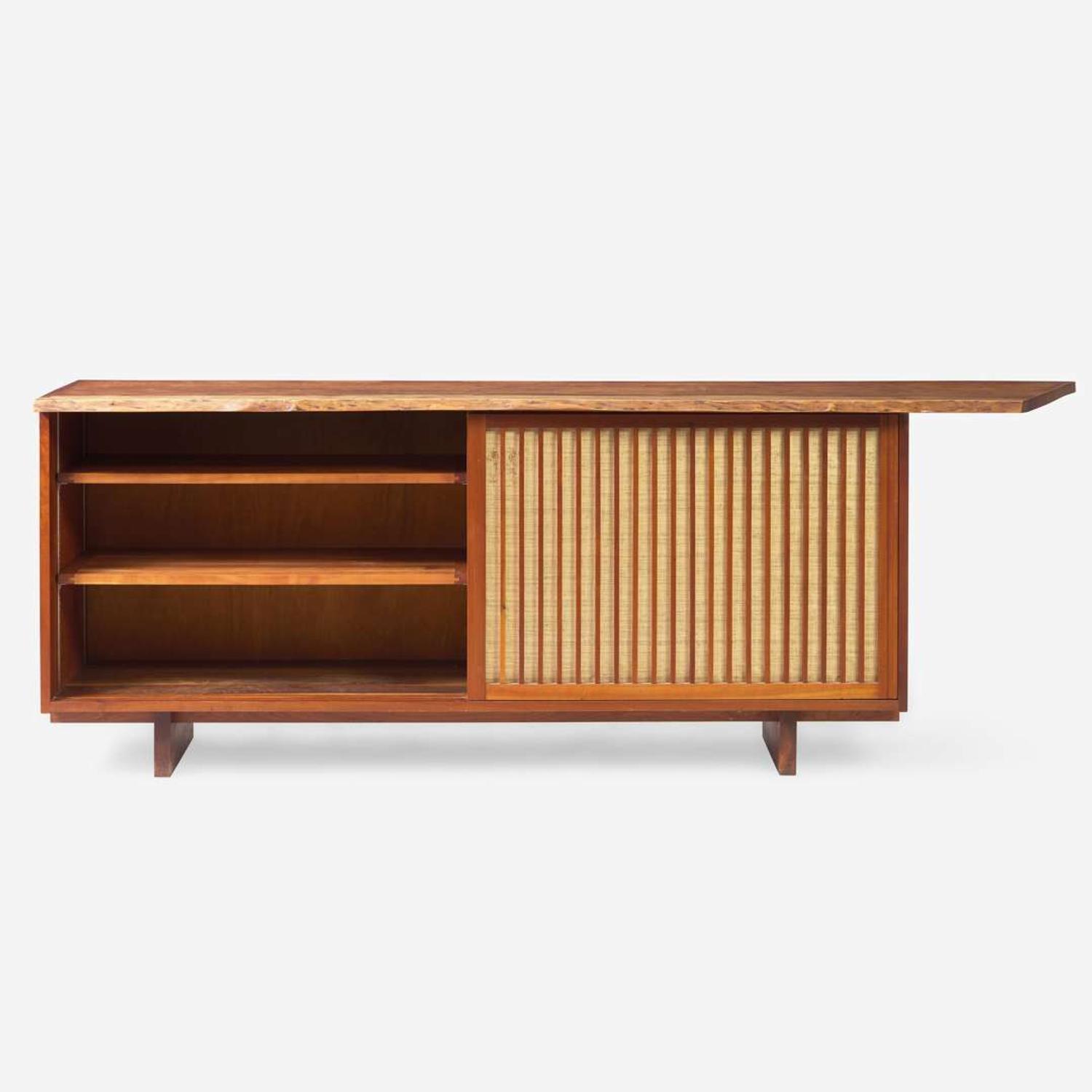 George Nakashima (American, 1905-1990) Fine Double Sliding-Door Cabinet, New Hope, Pennsylvania, 1960