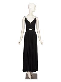 Holly Harp, Black Jersey Gown, 1970's
