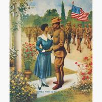 [African-Americana] [World War I] Colored Man is No Slacker