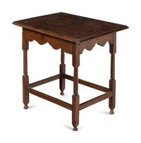A William and Mary Oak Side Table