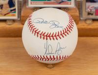 A Kings of Baseball Signed Autograph Display Featuring Pete Rose, Nolan Ryan and Hank Aaron (Beckett Authentication Services Letter),