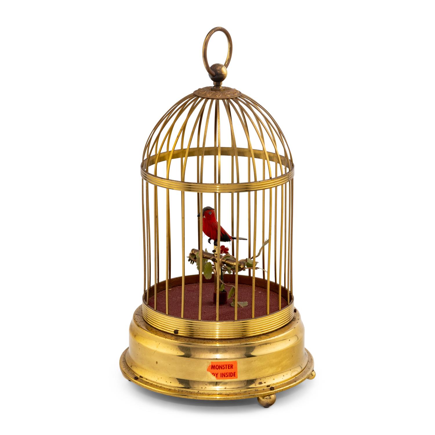 A German Brass Singing Bird Automaton