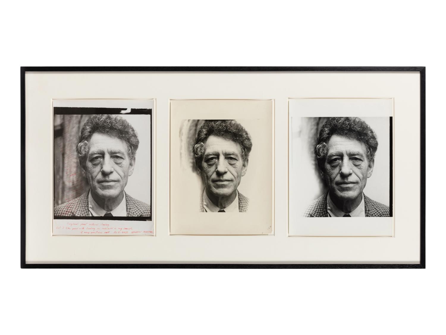 Herbert Matter (1907–1984) Giacometti (triptych), nd