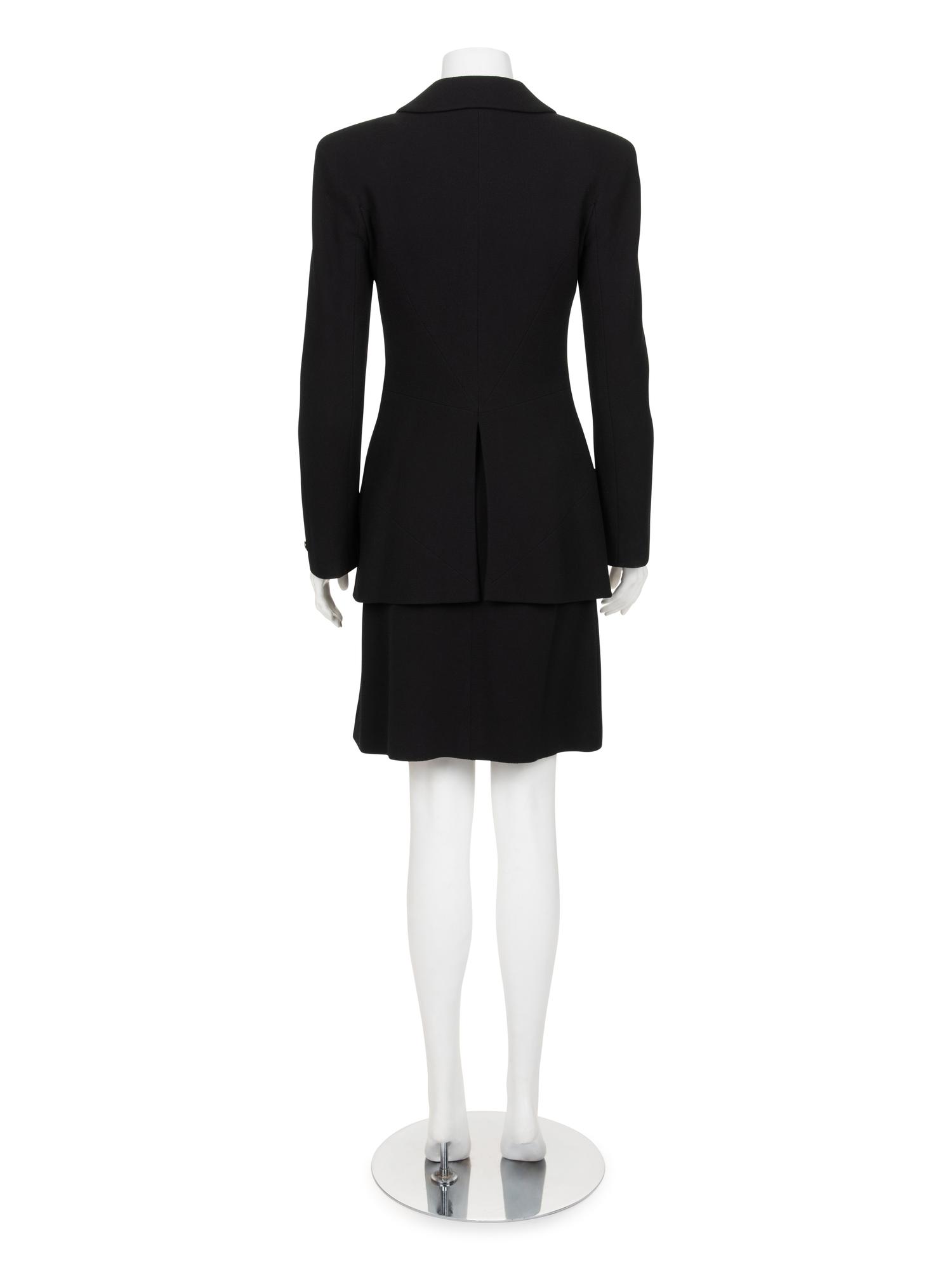 Chanel Wool Two-Piece Skirt Ensemble, Fall 1997