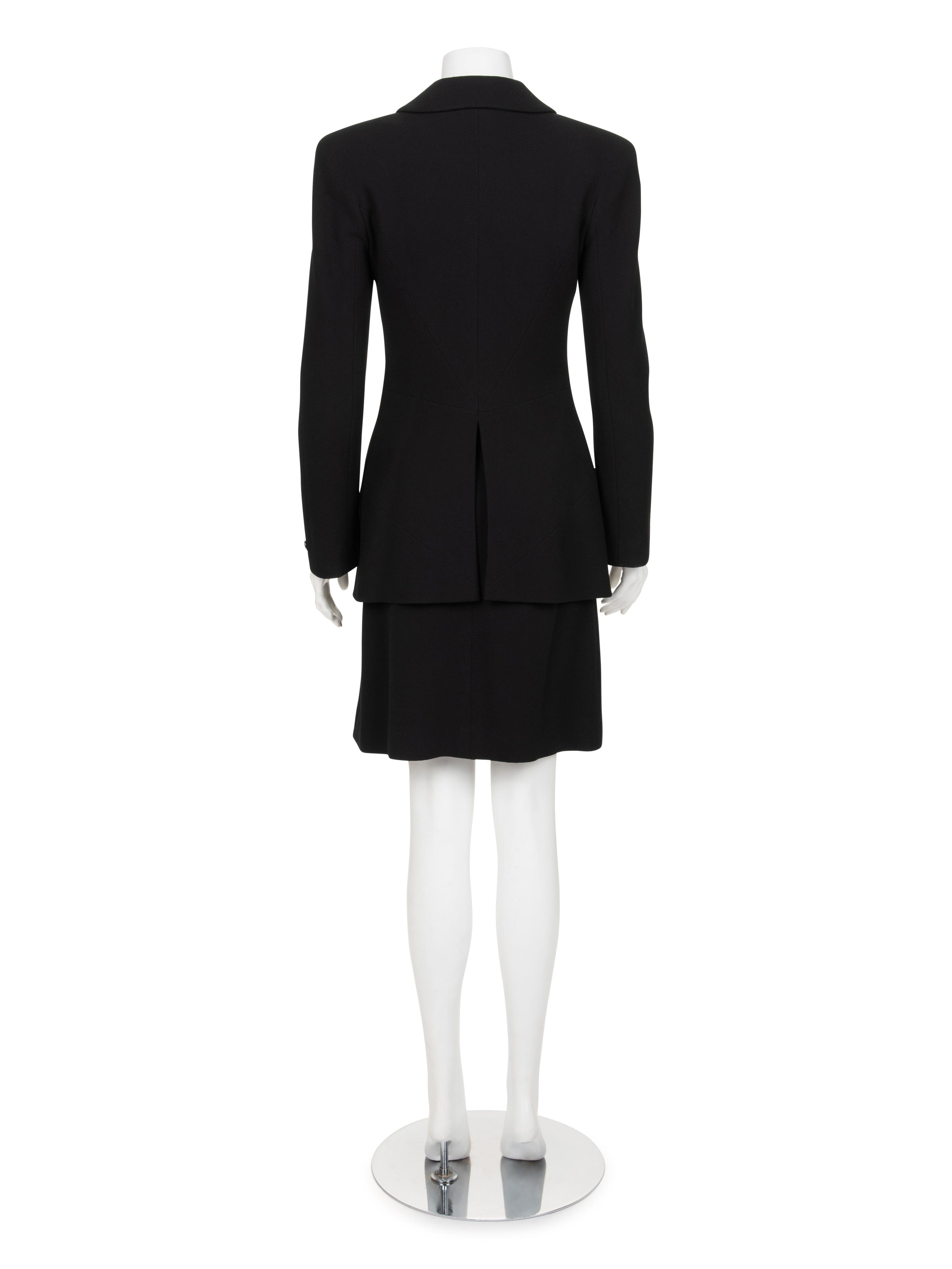 Chanel Wool Two-Piece Skirt Ensemble, Fall 1997