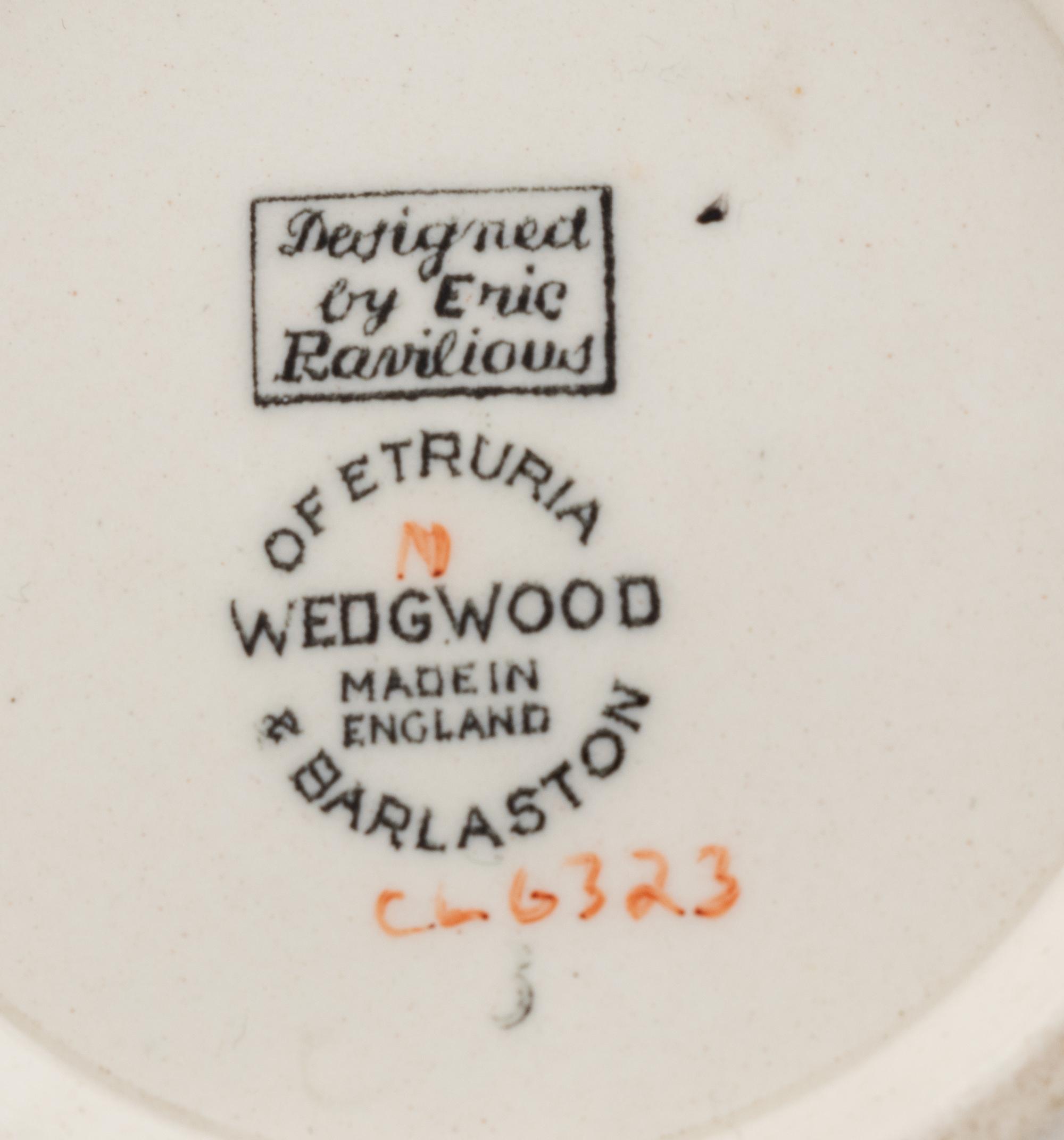 An Eric Ravilious for Wedgwood 'Garden Implements' Pitcher and Mug