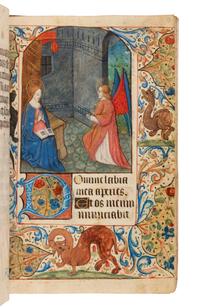 CIRCLE OF THE MASTER OF THE ROUEN ÉCHEVINAGE (active Rouen, c. 1455-1485) Book of Hours, use of Bayeux, in Latin, illuminated manuscript on parchment [France, Rouen, c. 1470-1480]
