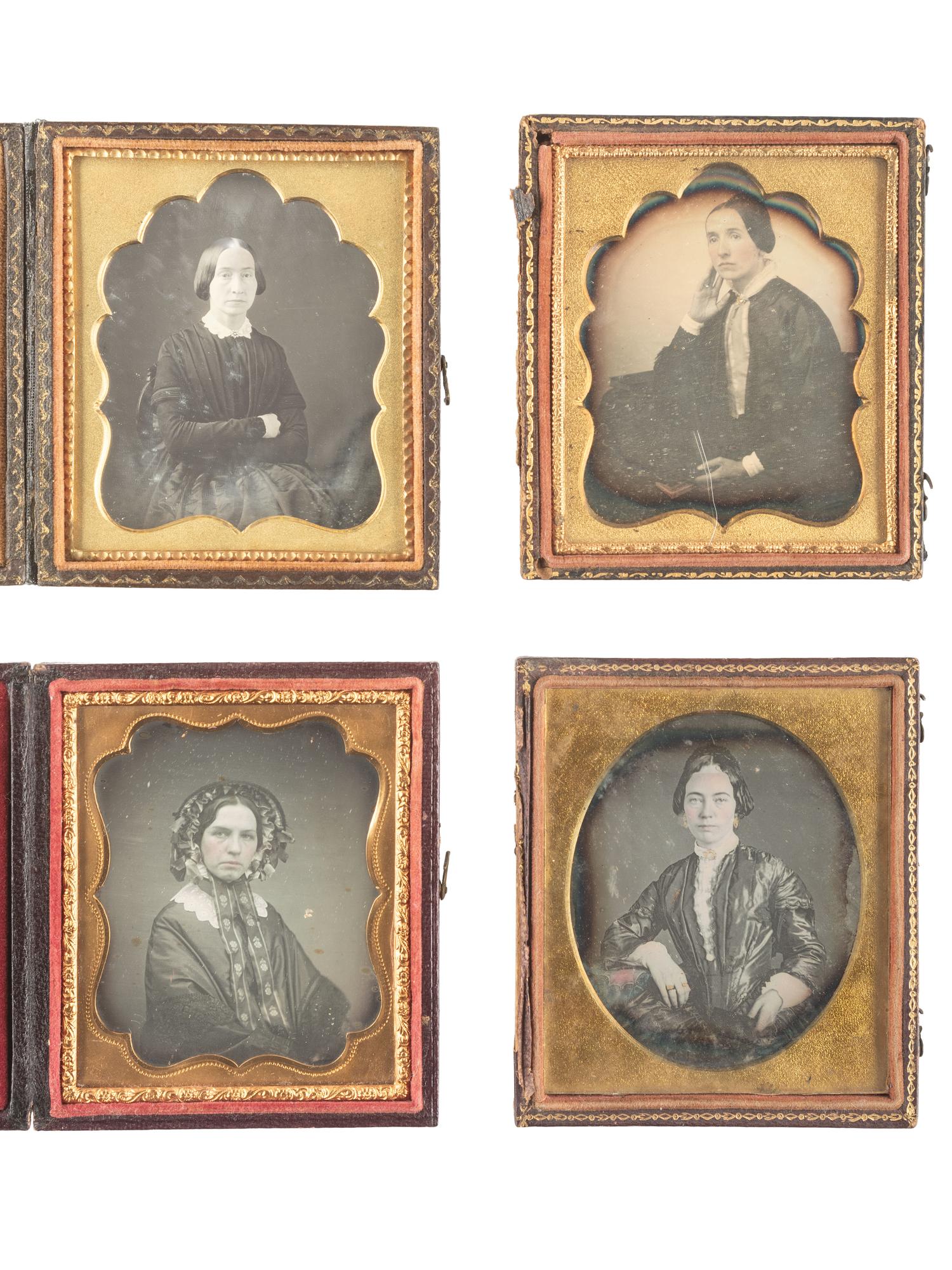 [EARLY PHOTOGRAPHY]. 23 sixth plate daguerreotypes of women with severe or unpleasant expressions, incl. VAN LOAN and BOGARDUS examples.