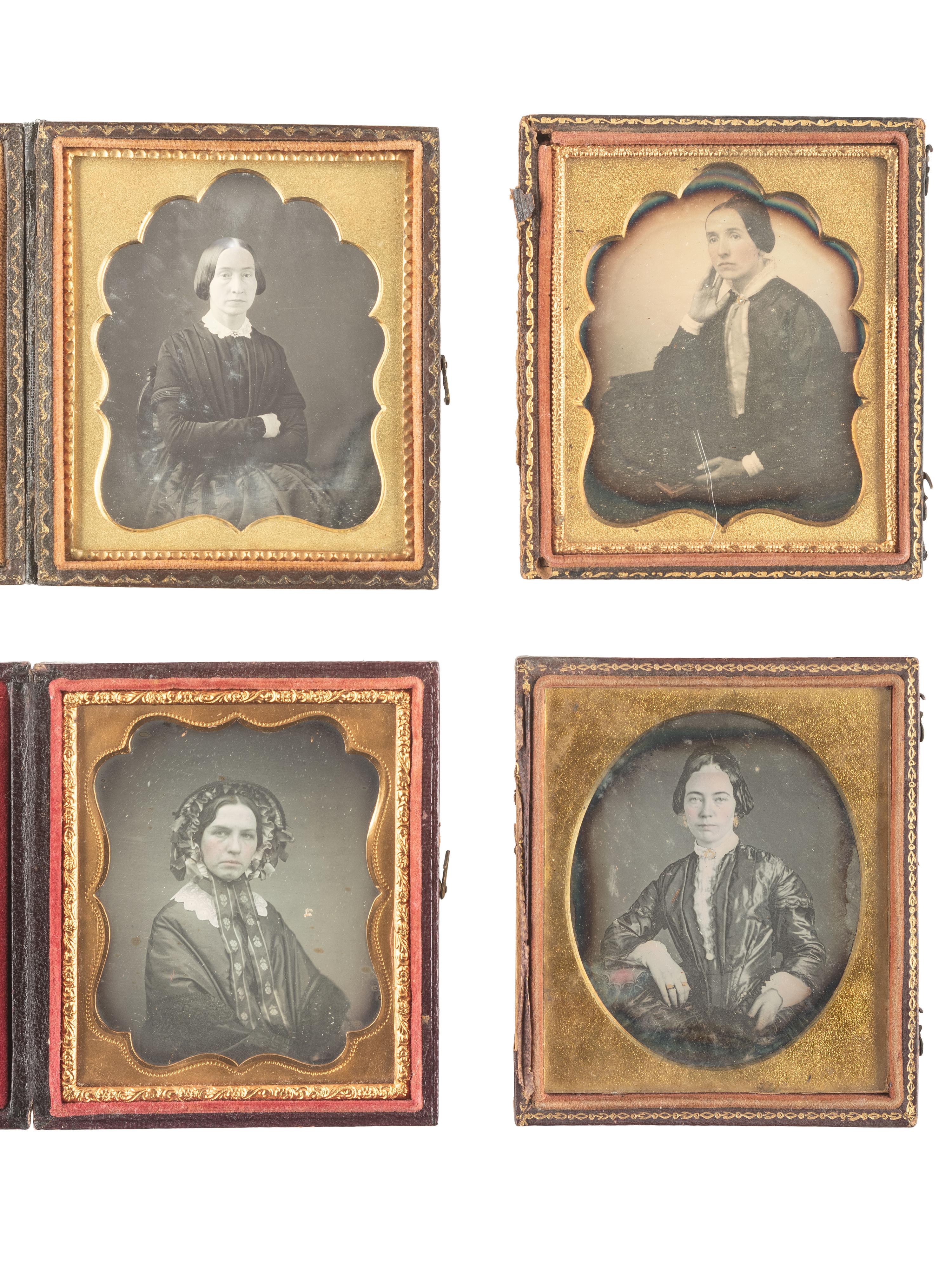 [EARLY PHOTOGRAPHY]. 23 sixth plate daguerreotypes of women with severe or unpleasant expressions, incl. VAN LOAN and BOGARDUS examples.