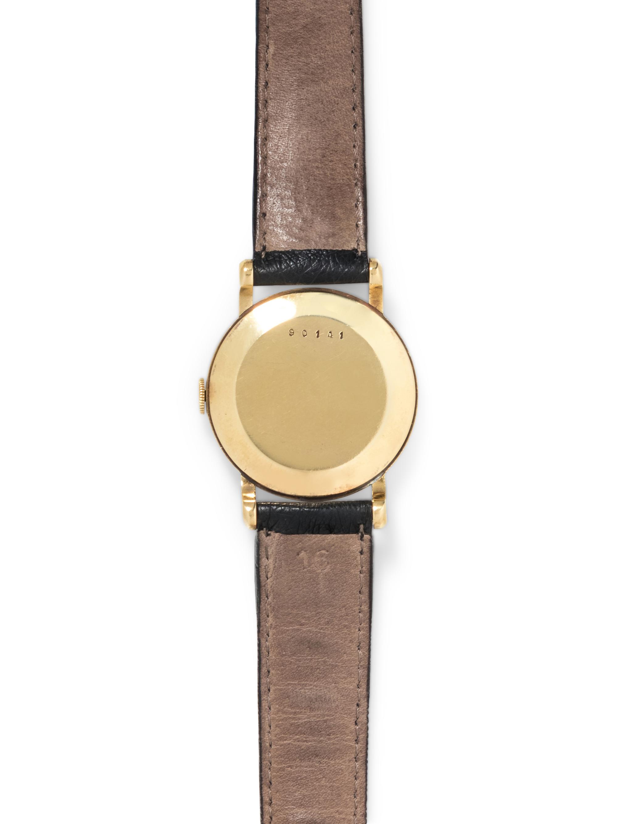 JAEGER-LeCOULTRE, VINTAGE, 18K YELLOW GOLD WRISTWATCH
