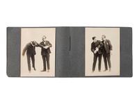 [EARLY PHOTOGRAPHY]. Album containing 72 photographs of self-defense maneuvers. Ca 1895.