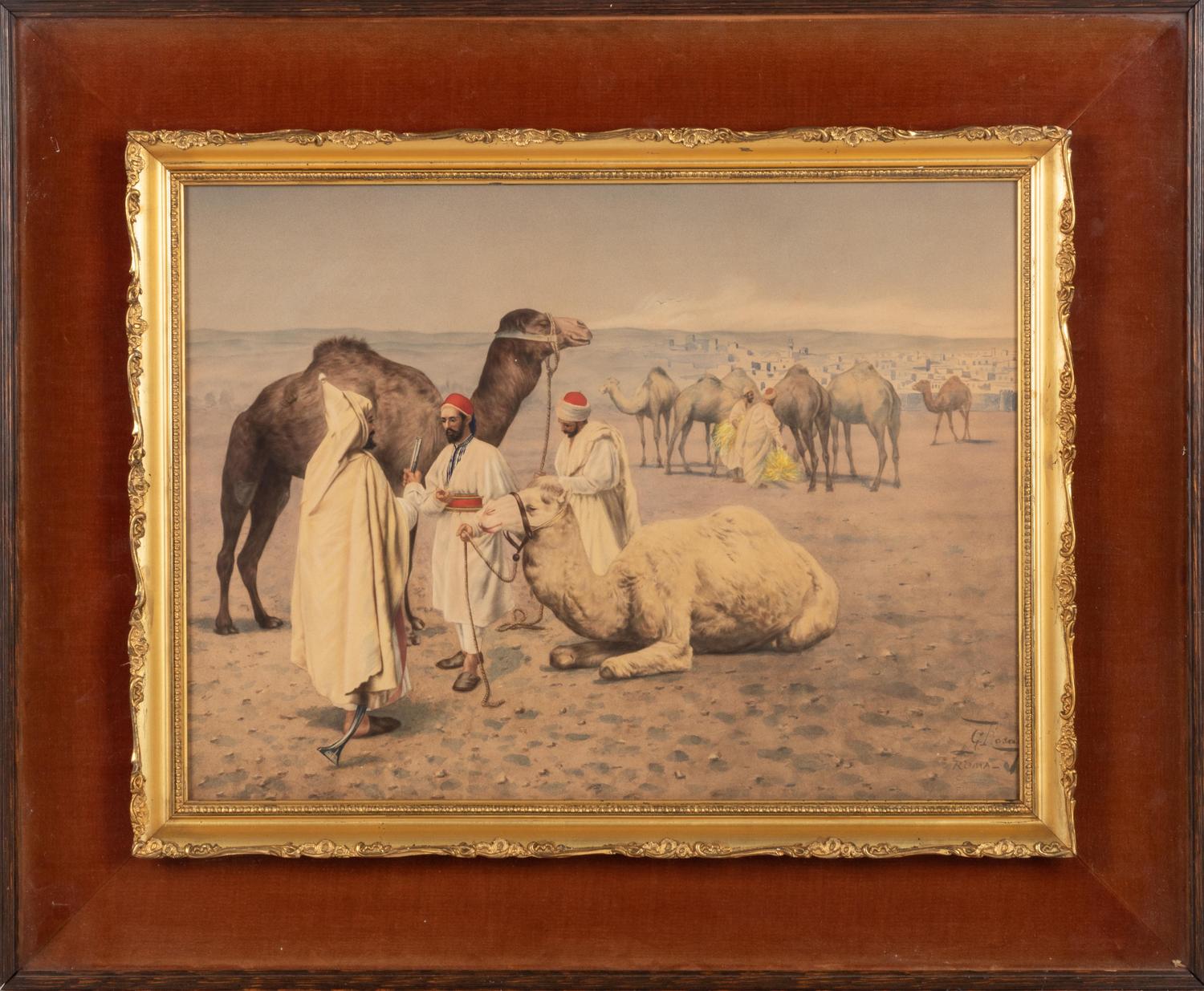 Two Works Depicting Camels