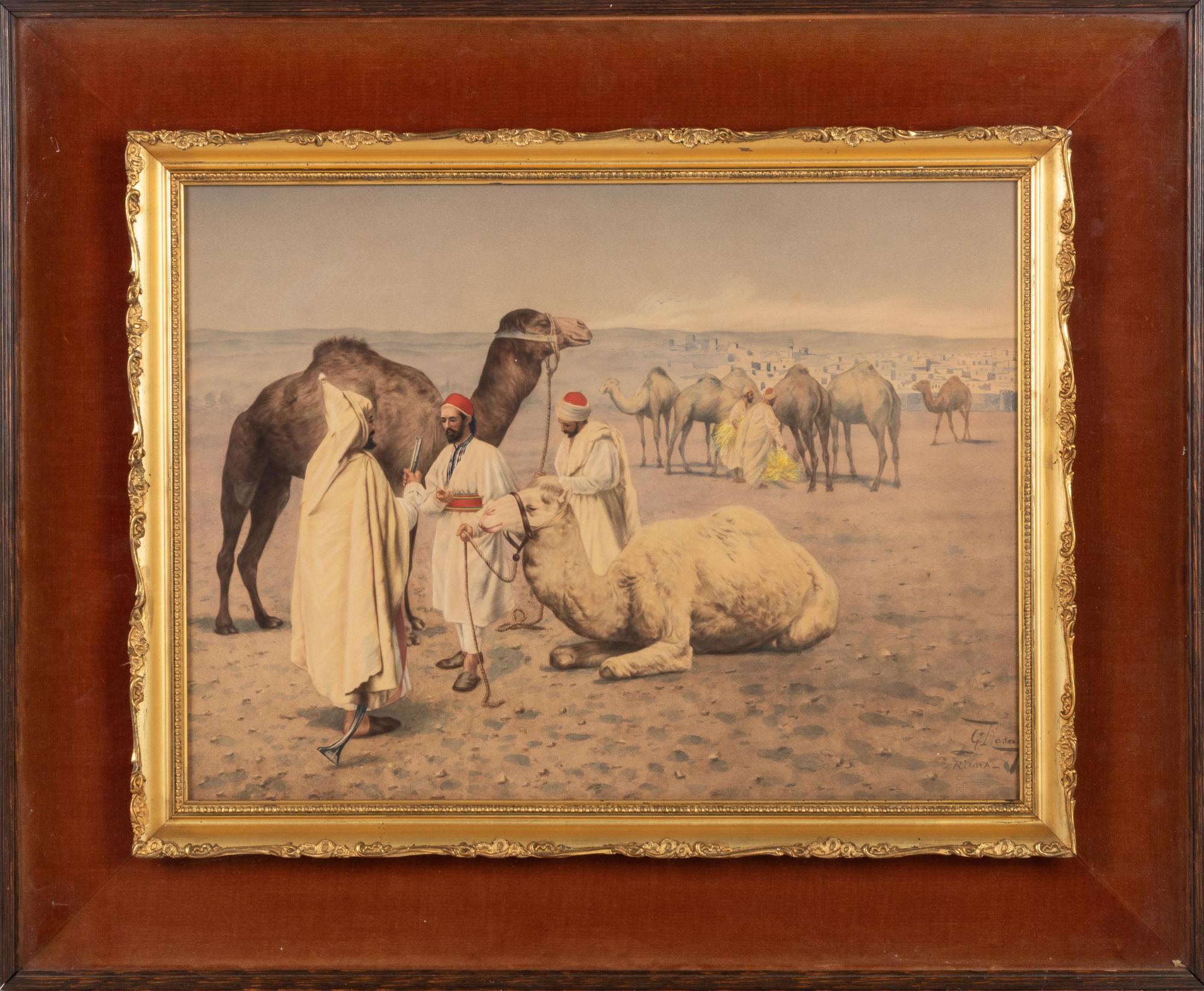 Two Works Depicting Camels