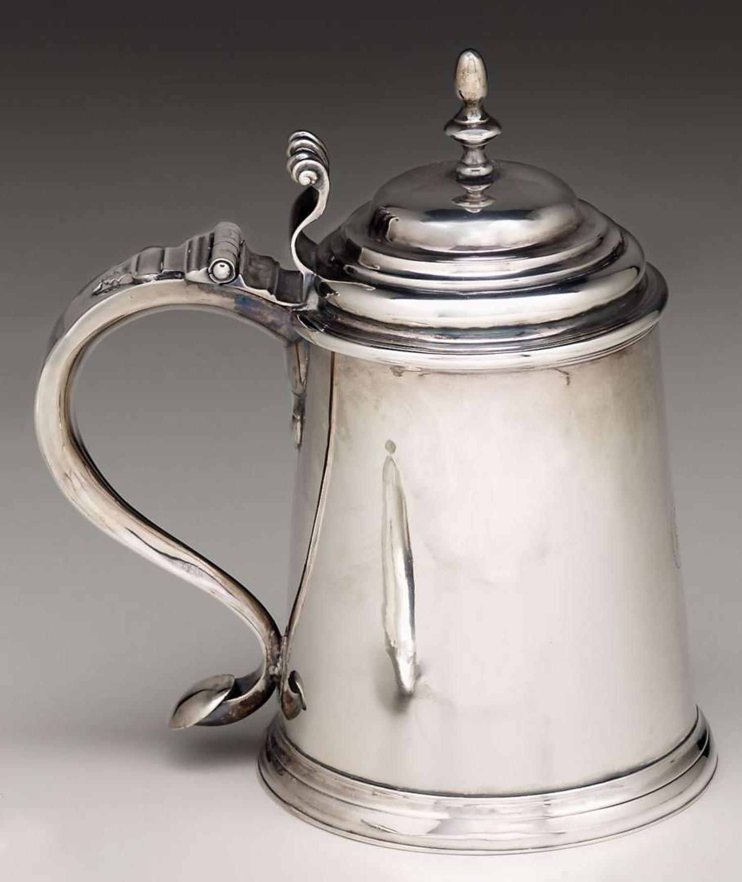 Sterling tankard 18th century