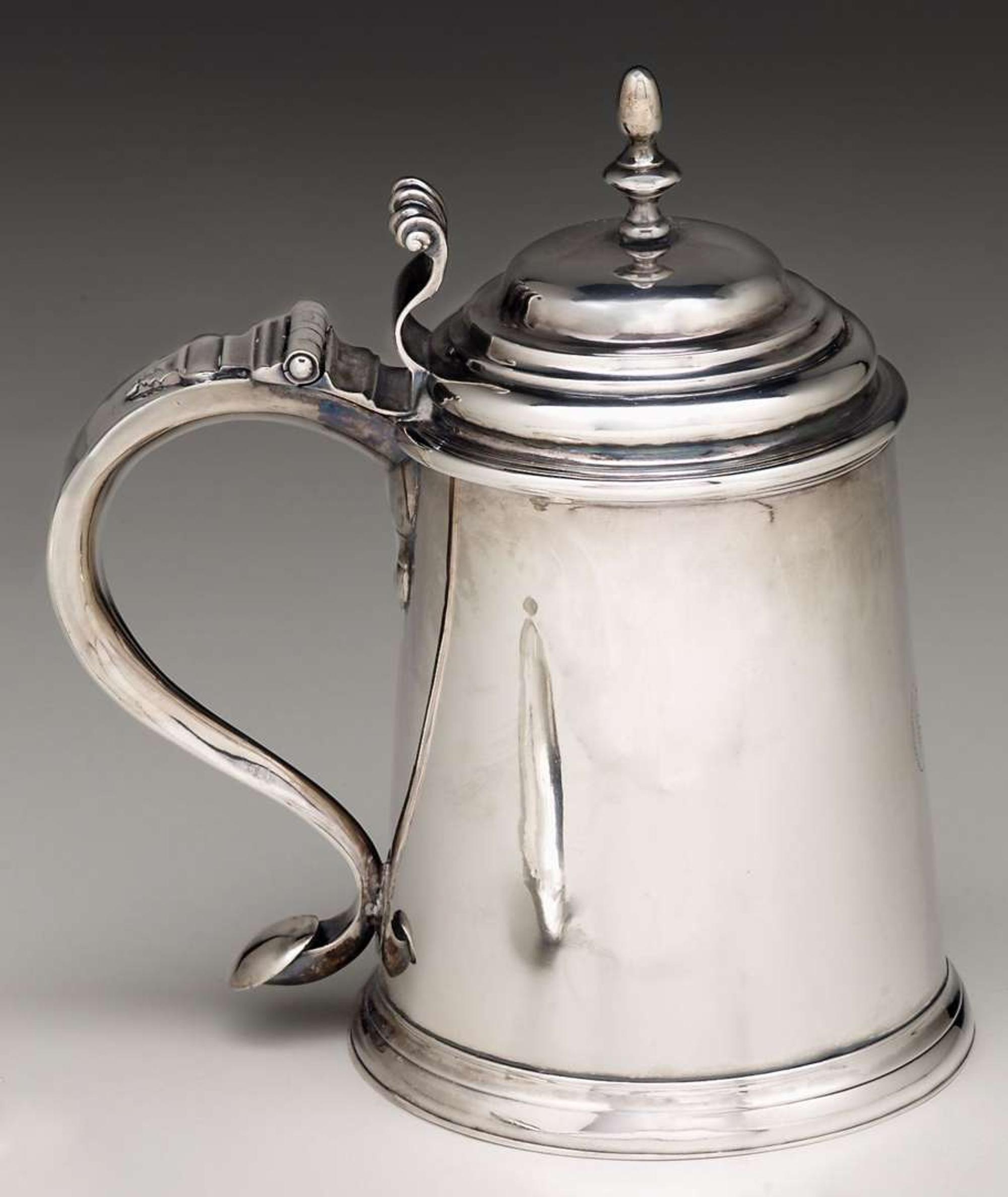 Sterling tankard 18th century