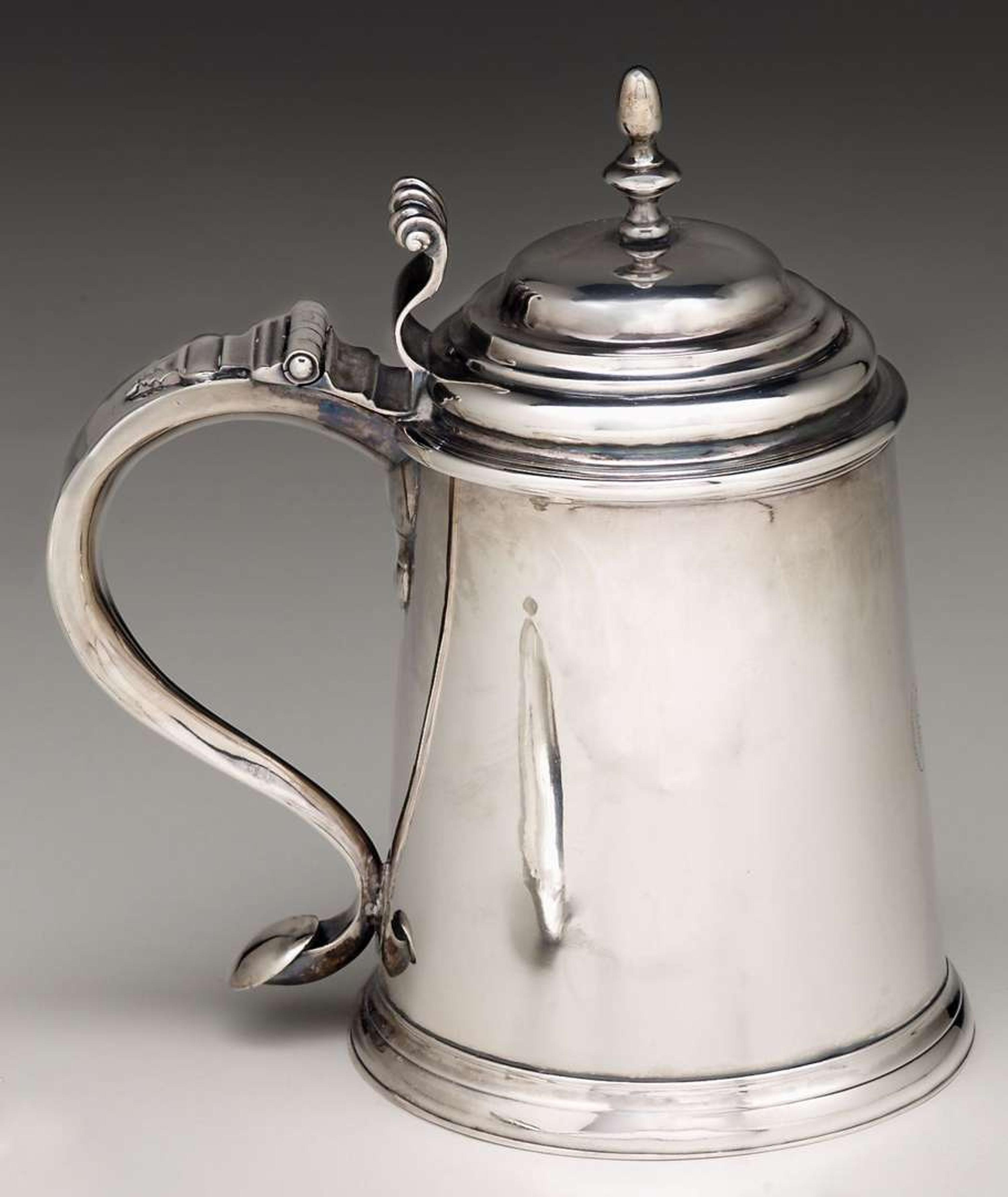 Sterling tankard 18th century