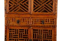 An Asian Design Bamboo Cabinet — 20th Century