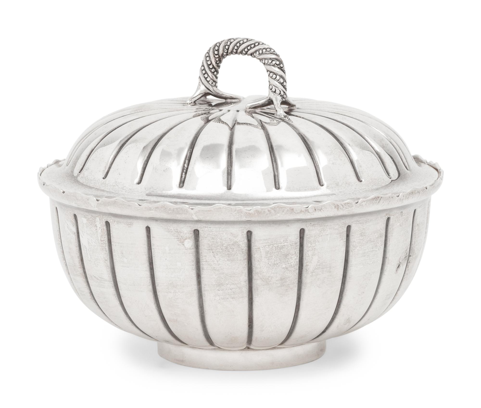 A Mexican Silver Covered Bowl Retailed by Tiffany and Co