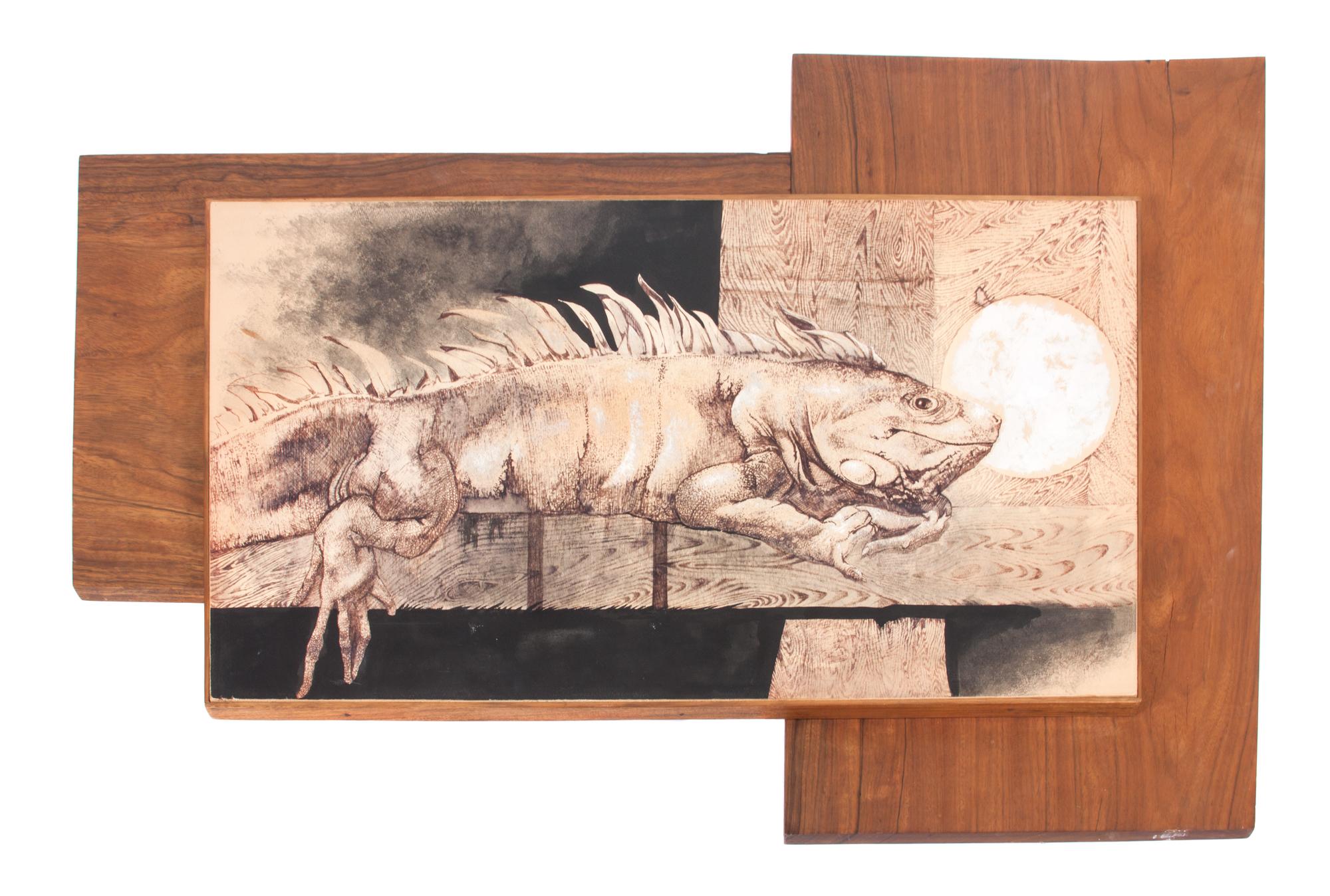Siegfried Reinhardt, (American, 1925-1984), Untitled (Iguana)