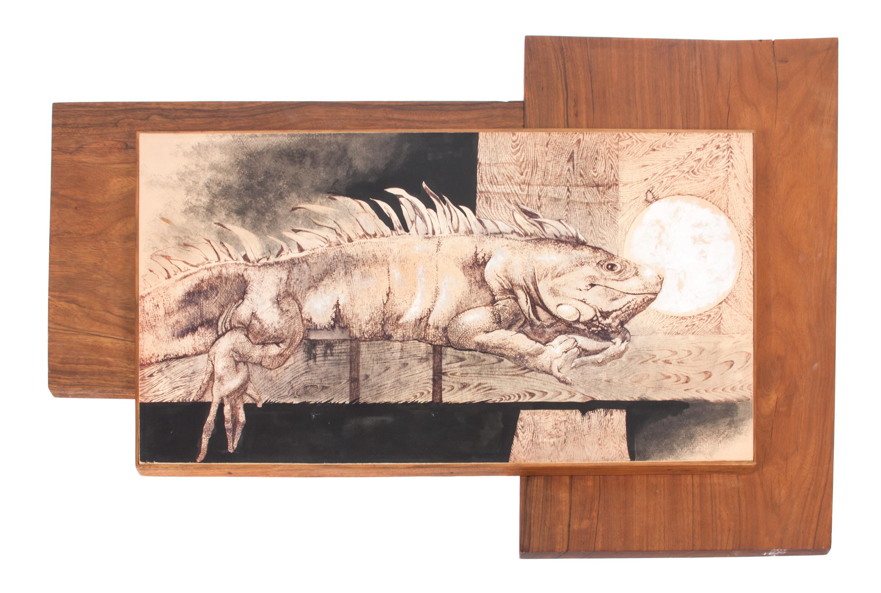 Siegfried Reinhardt, (American, 1925-1984), Untitled (Iguana)