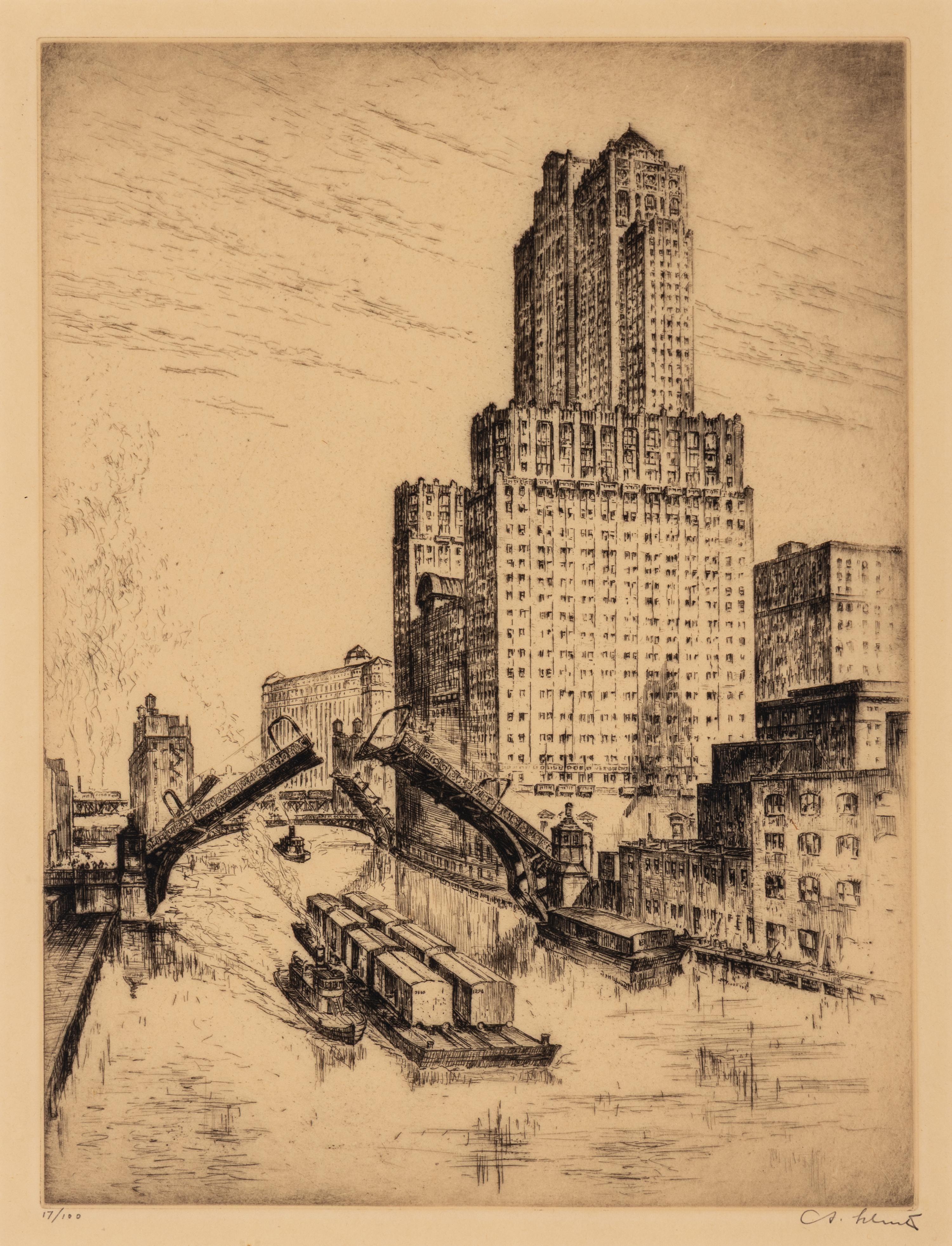Anton Schutz (German/American, 1894-1977) — Five Etchings