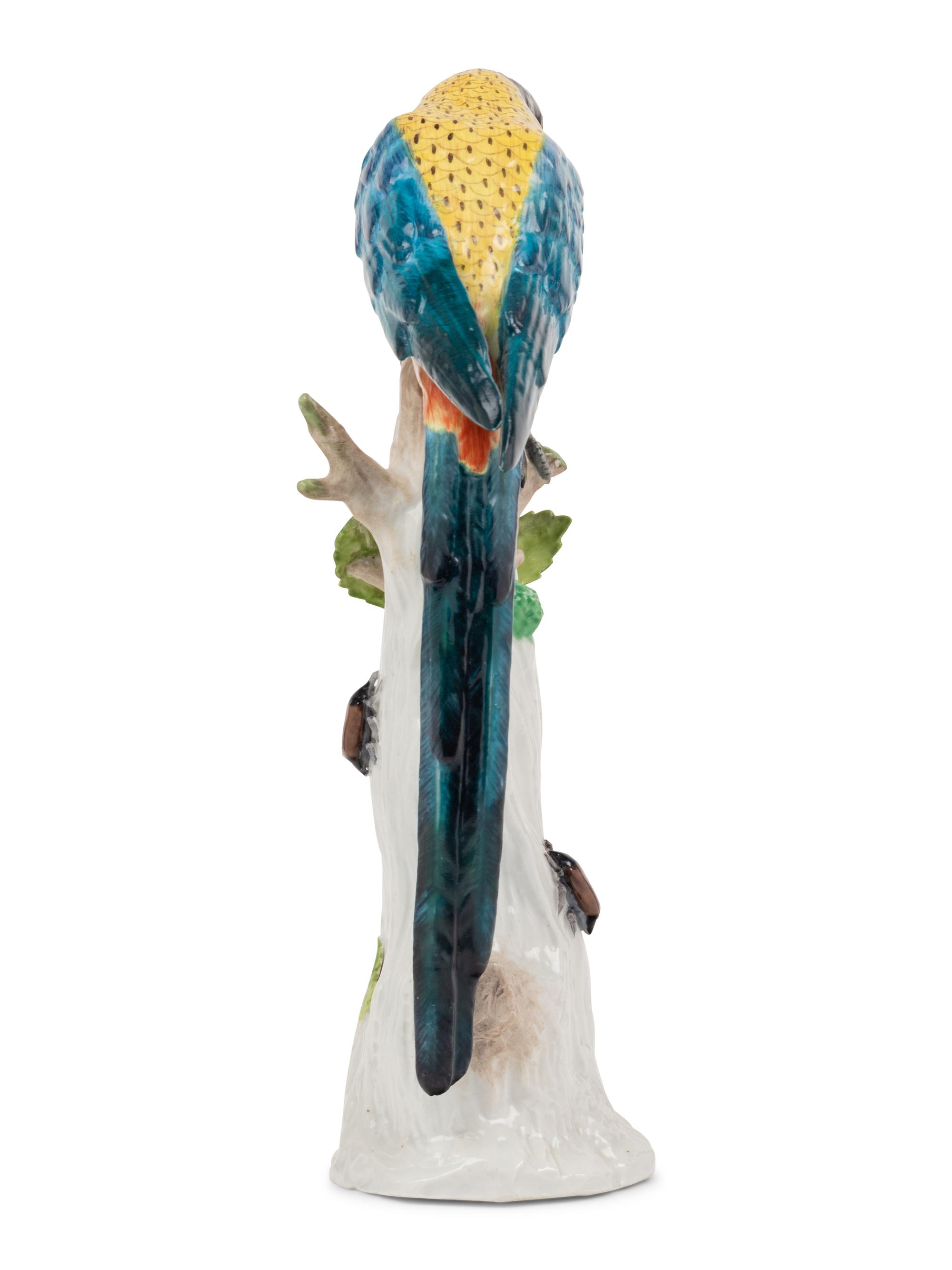 A Vienna Porcelain Parrot