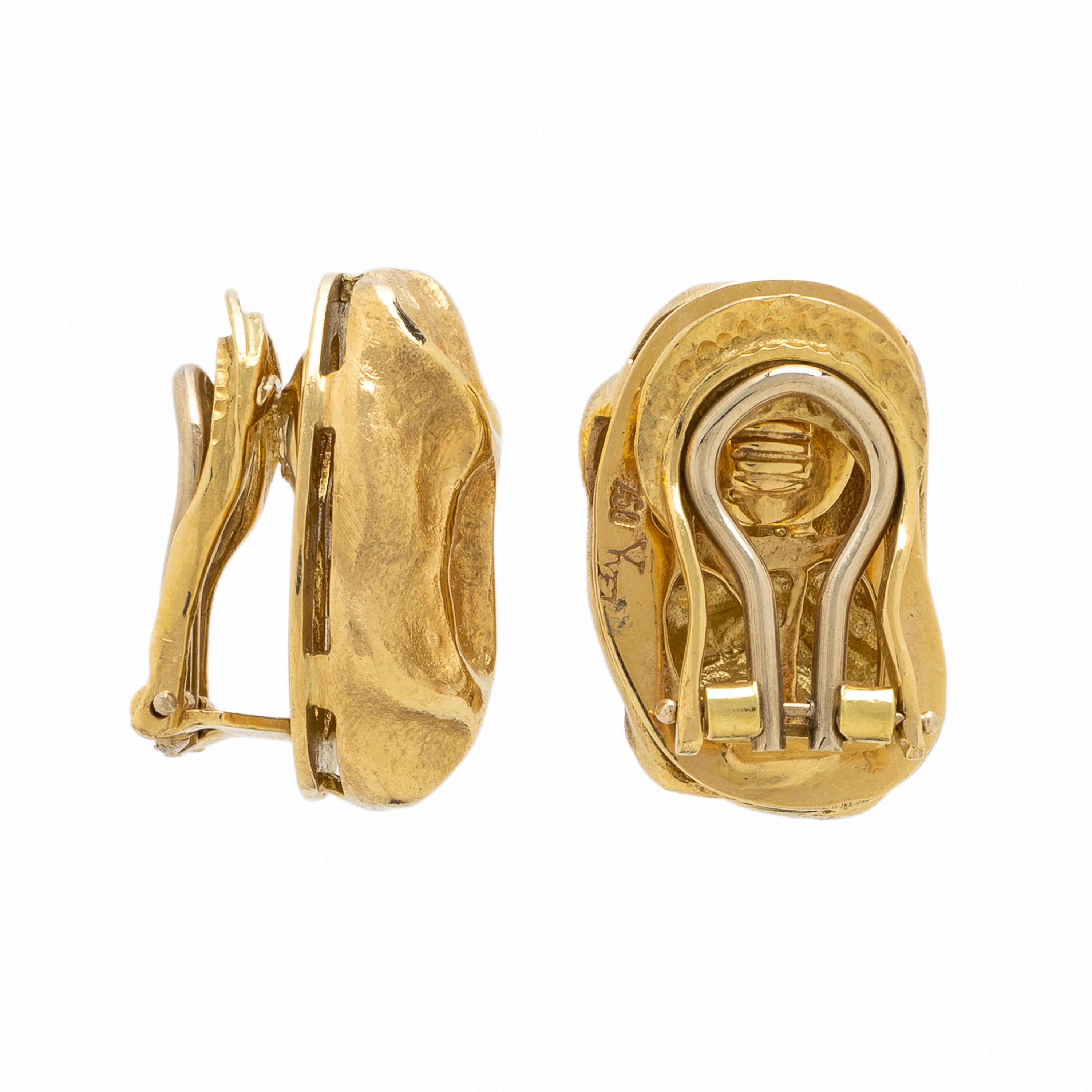 Yvel, Yellow Gold Earrings