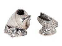 Two English Silver Plate Spoon Warmers — 19TH CENTURY