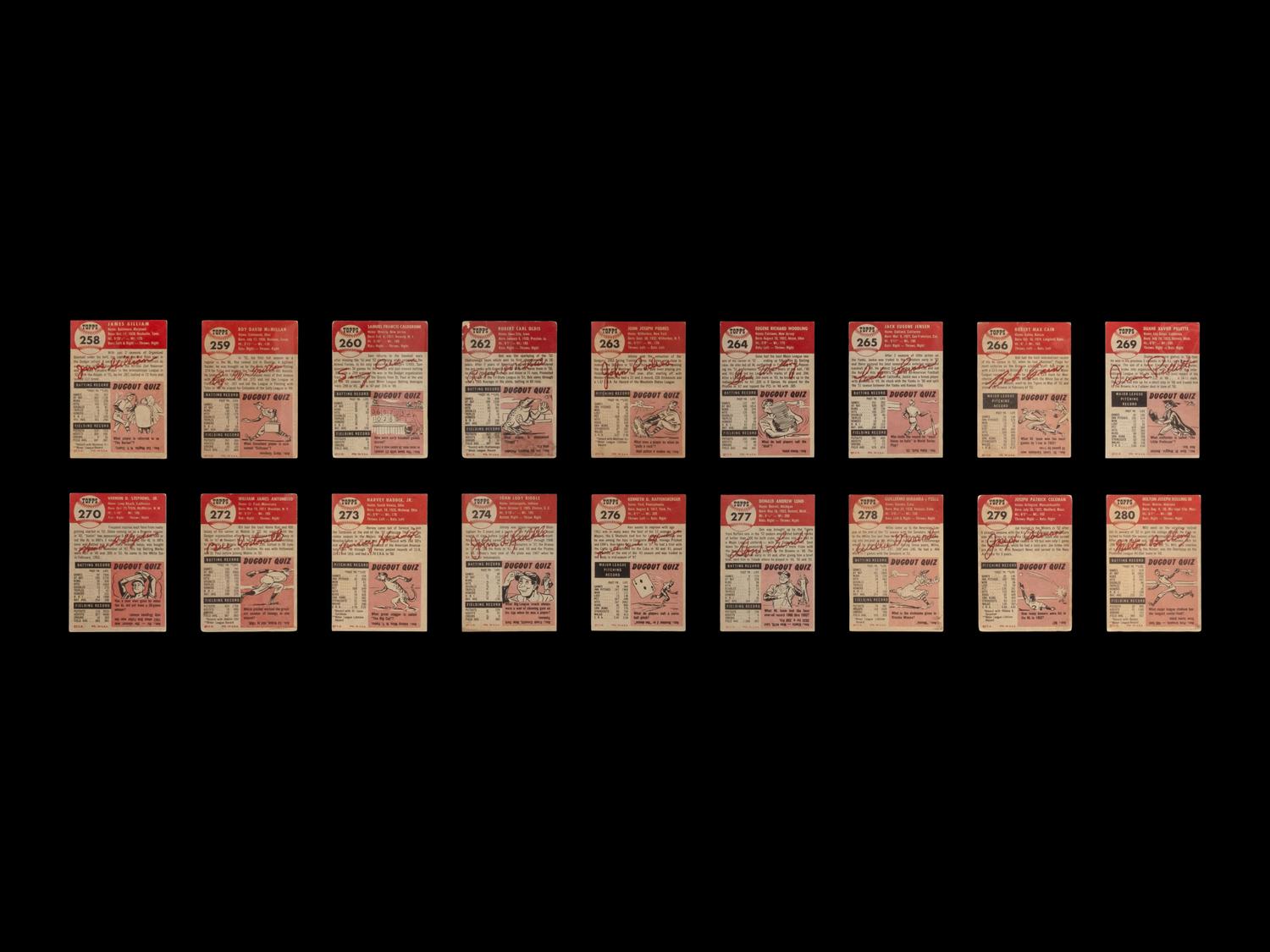 A Near Set of 1953 Topps Baseball Cards
