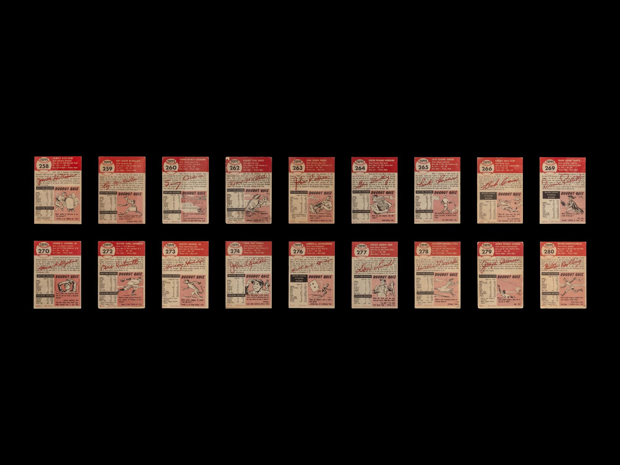 A Near Set of 1953 Topps Baseball Cards
