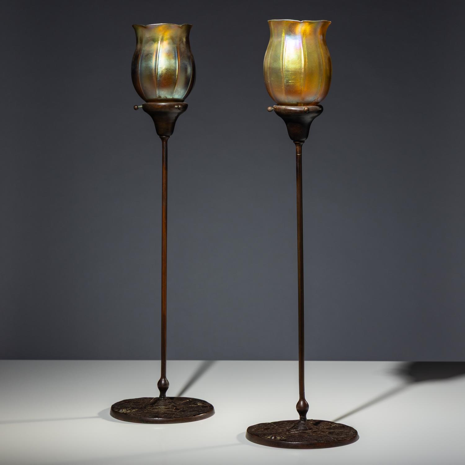 Tiffany candle holders