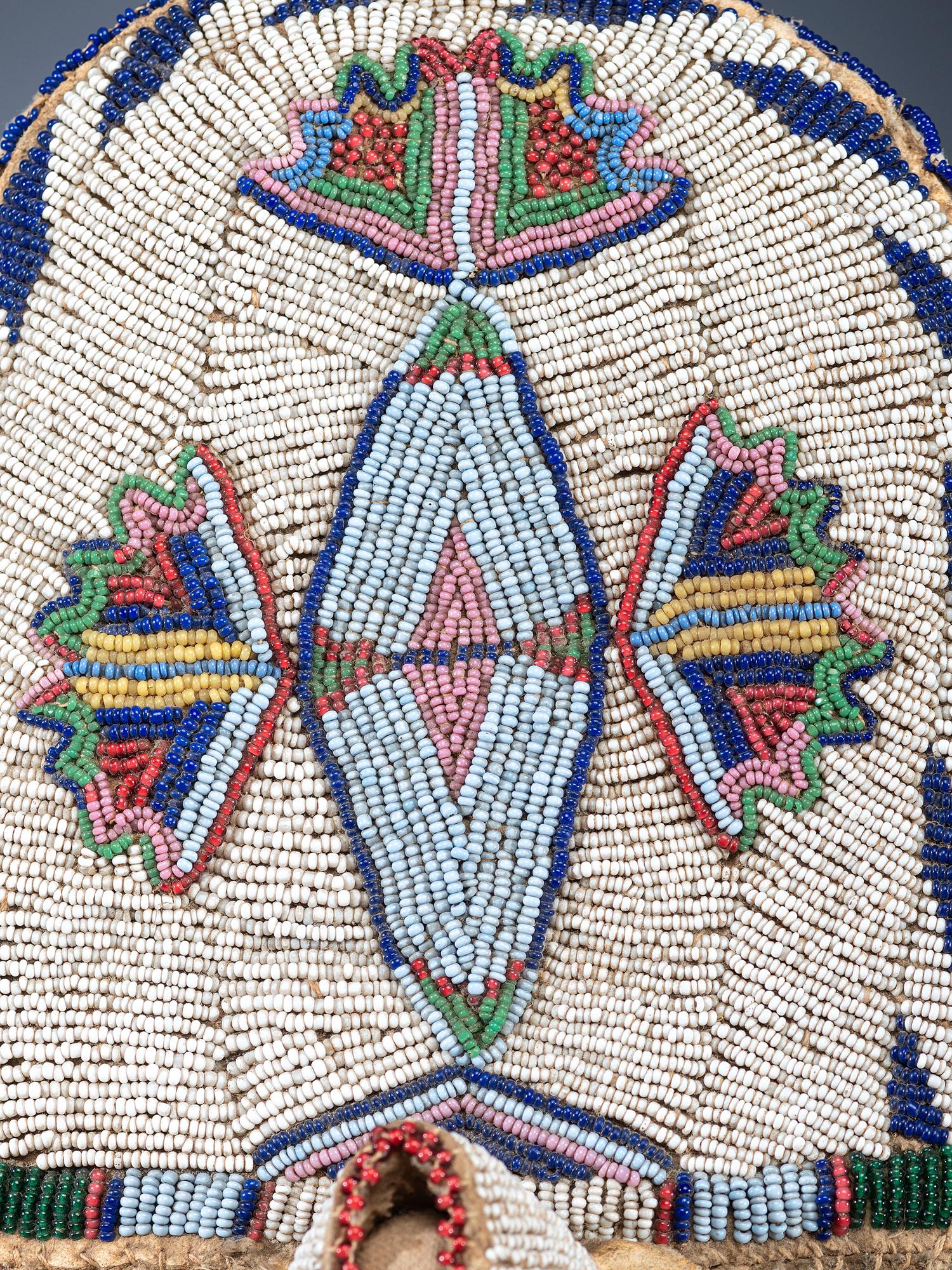 Shoshone Beaded Hide Toy Cradle