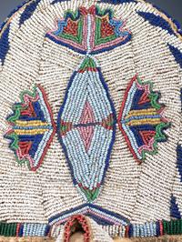 Shoshone Beaded Hide Toy Cradle