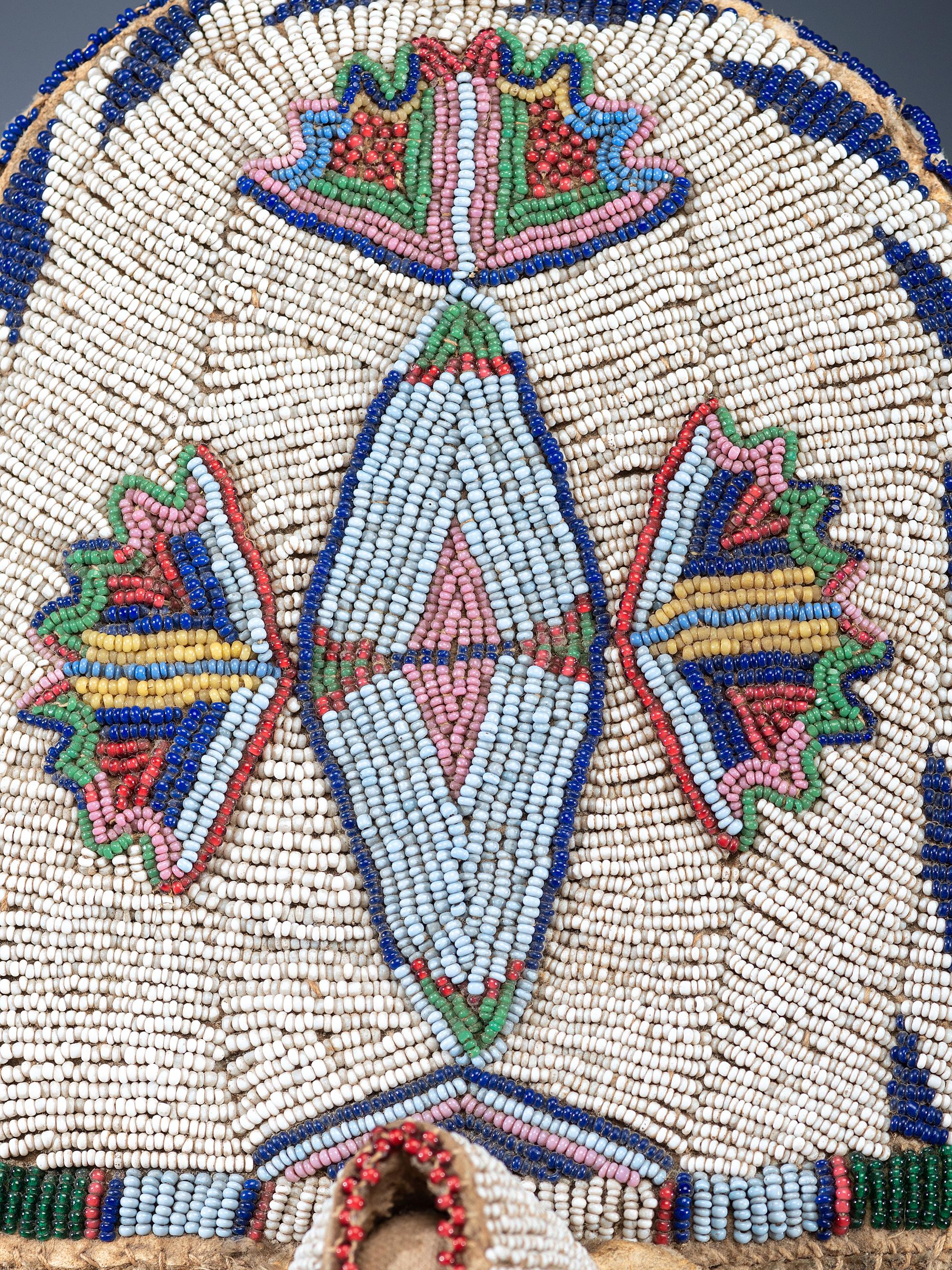 Shoshone Beaded Hide Toy Cradle