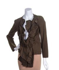 A Comme des Garcons Olive Cotton Jacket, Size S.