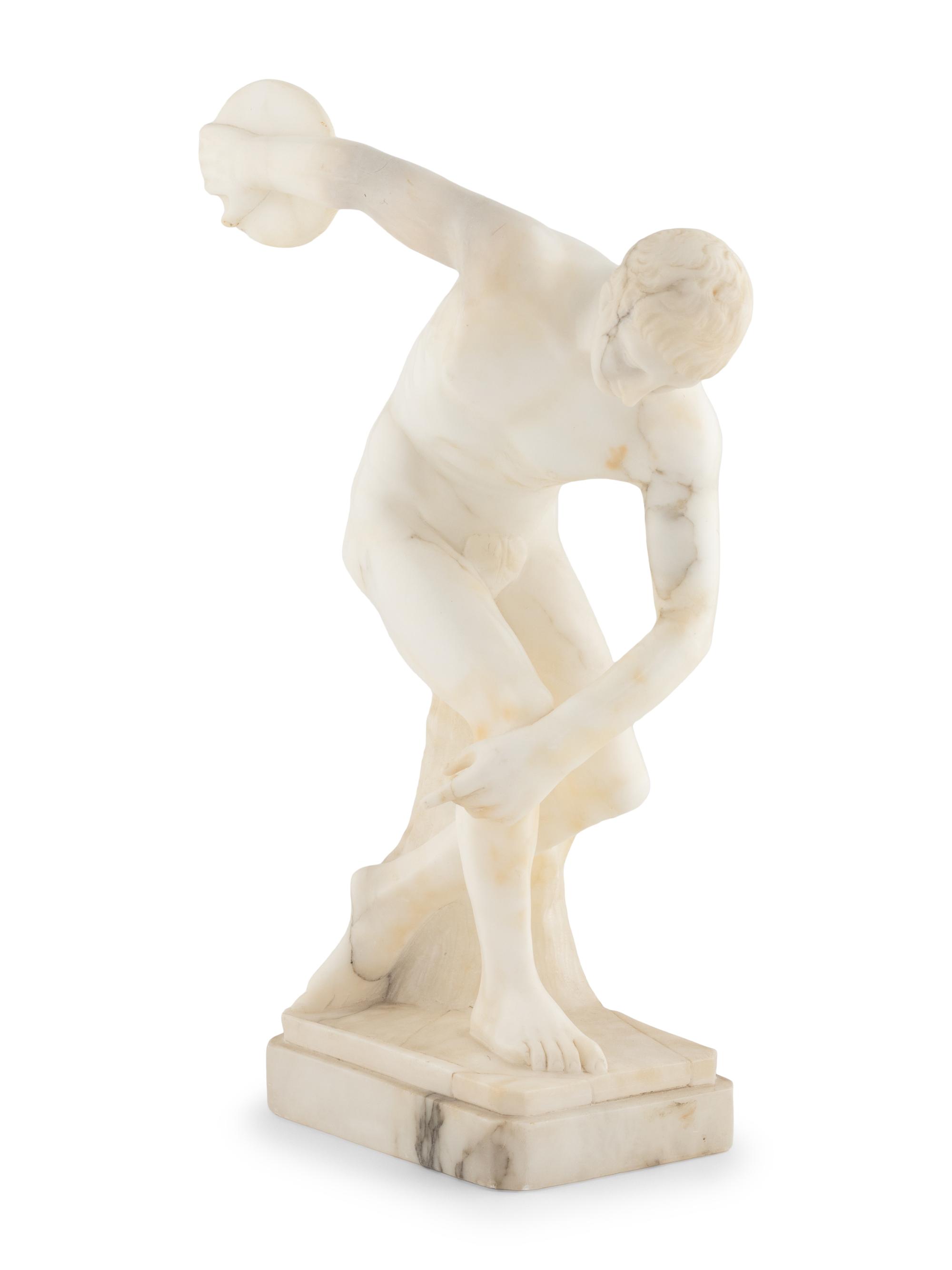 An Italian Marble Discobolus