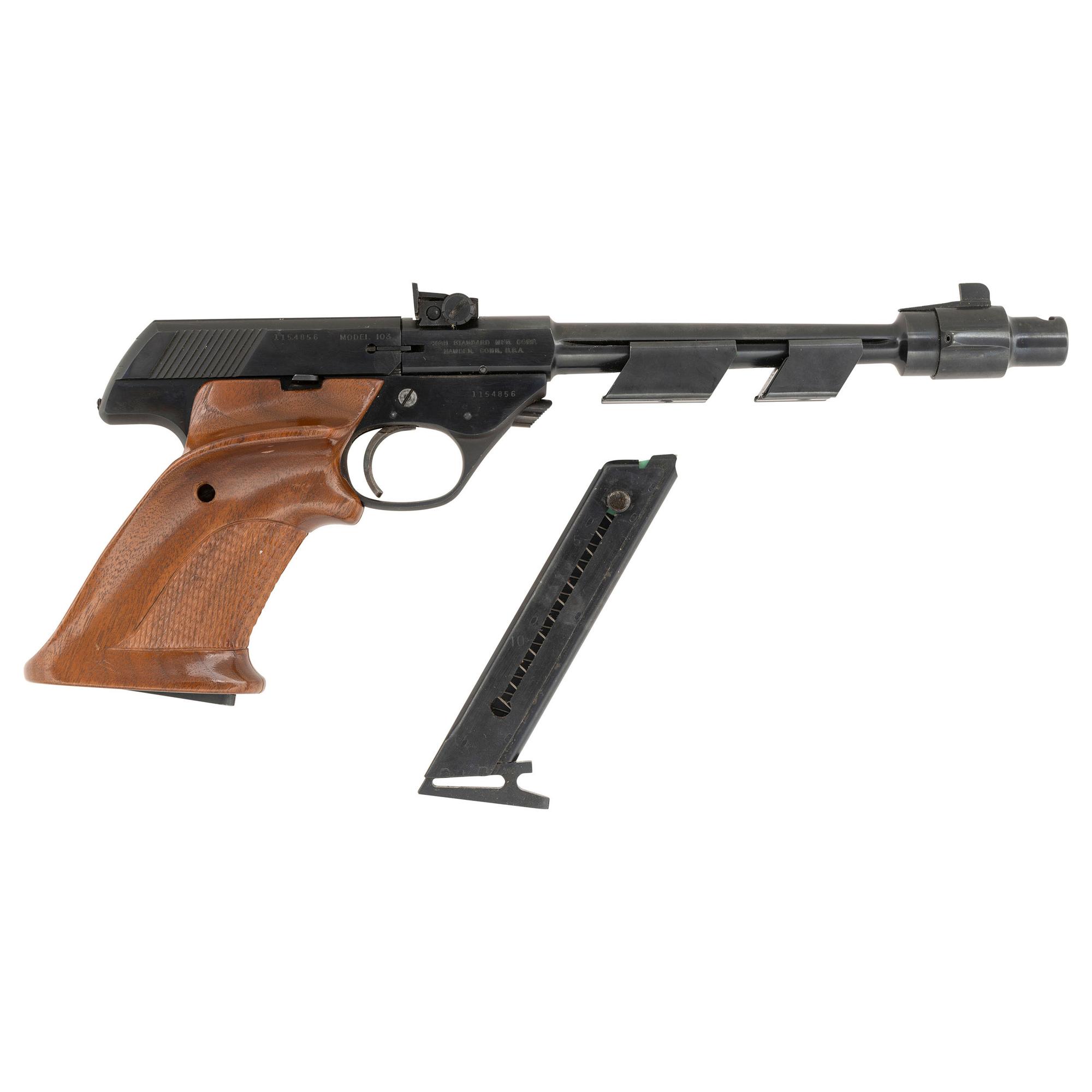 **High Standard Model 103 Supermatic Citation with Compensator, Barrel Weights, and Spare Magazine