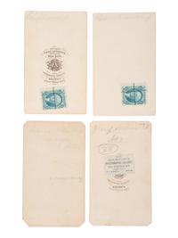 BRADY, Mathew (1822-1896), photographer. A group of 4 CDVs of Native American delegations, incl. Ojibwe and Sac and Fox Indians.
