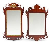 A George III Parcel Gilt Mahogany Mirror
