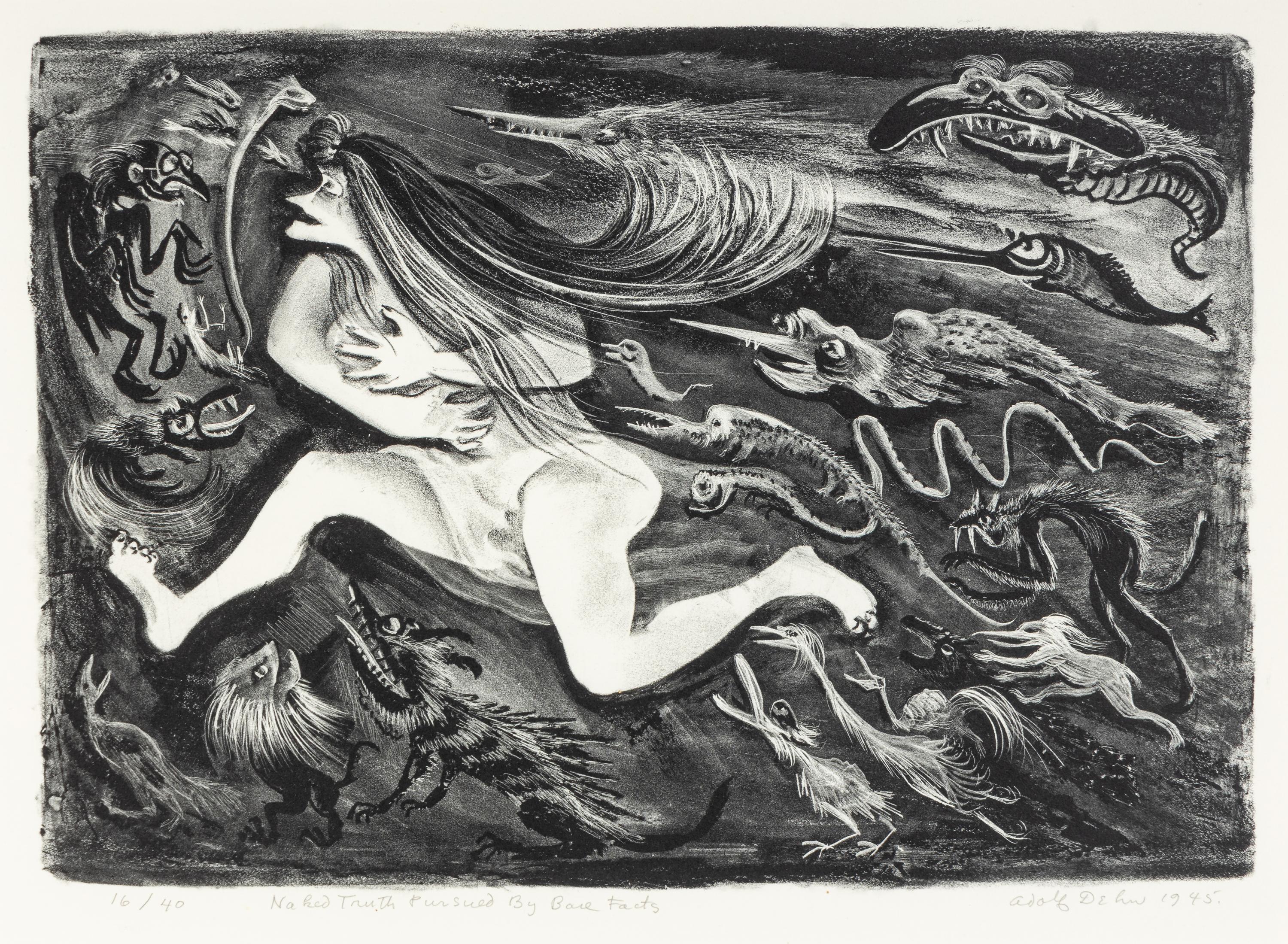 All for a Piece of Meat, 1928 and Naked Truth Pursued by Bare Facts, 1945 (two works)