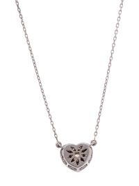 FANCY LIGHT YELLOW DIAMOND AND DIAMOND PENDANT/NECKLACE