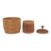 Attu Falsely Embroidered Baskets