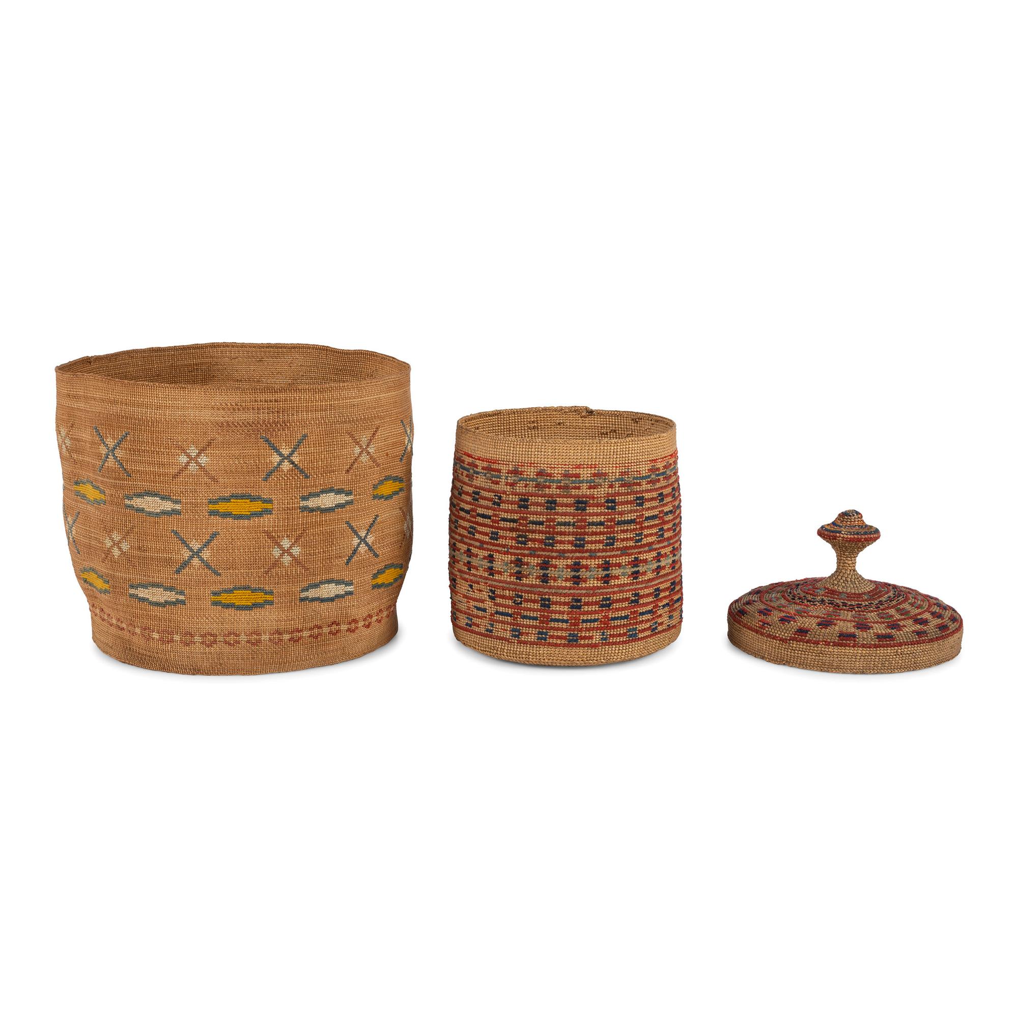 Attu Falsely Embroidered Baskets