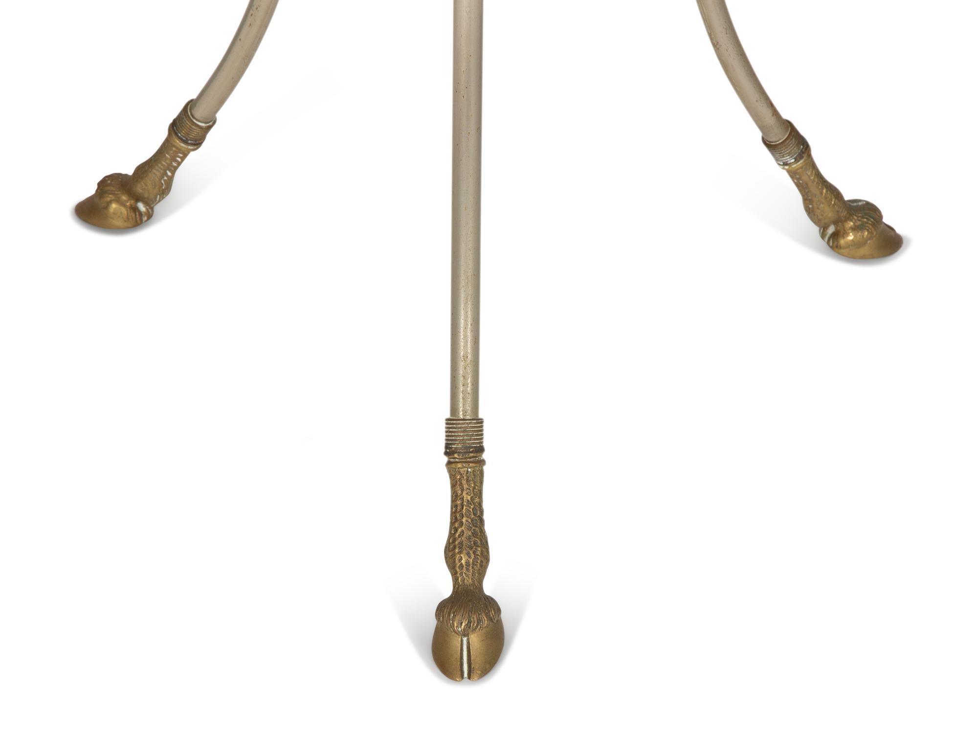 A Pair of Neoclassical Style Black Marble-Top Gueridons